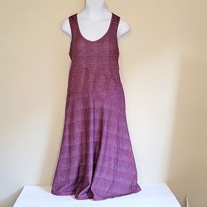 Prana Athletic Dress Sleeveless Red Blue Size Small Dress